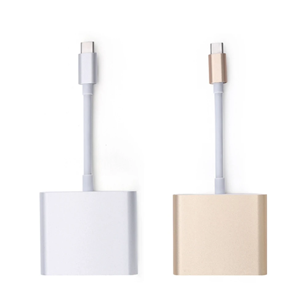 3 в 1 USB Type C к HDMI цифровой AV &amp OTG Женский адаптер зарядного устройства для 12 &quotApple New