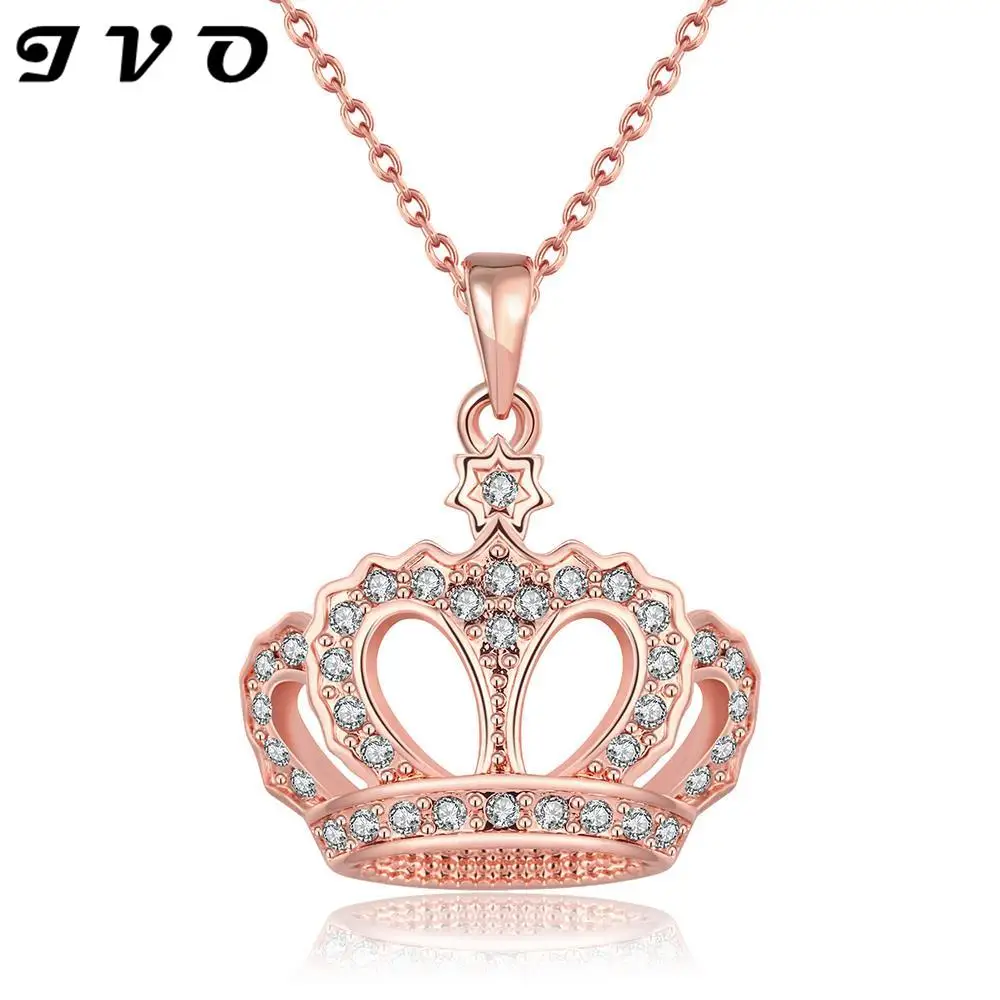 Rose gold crown pendant Clearance