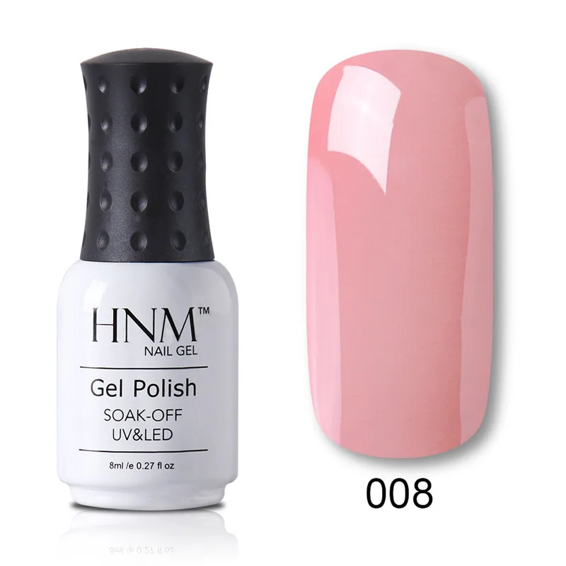 HNM 8 мл 28 классический чистый цвет УФ-гель для ногтей Гибридный лак праймер замачивающий Полупостоянный лаковый штамп - Цвет: 008