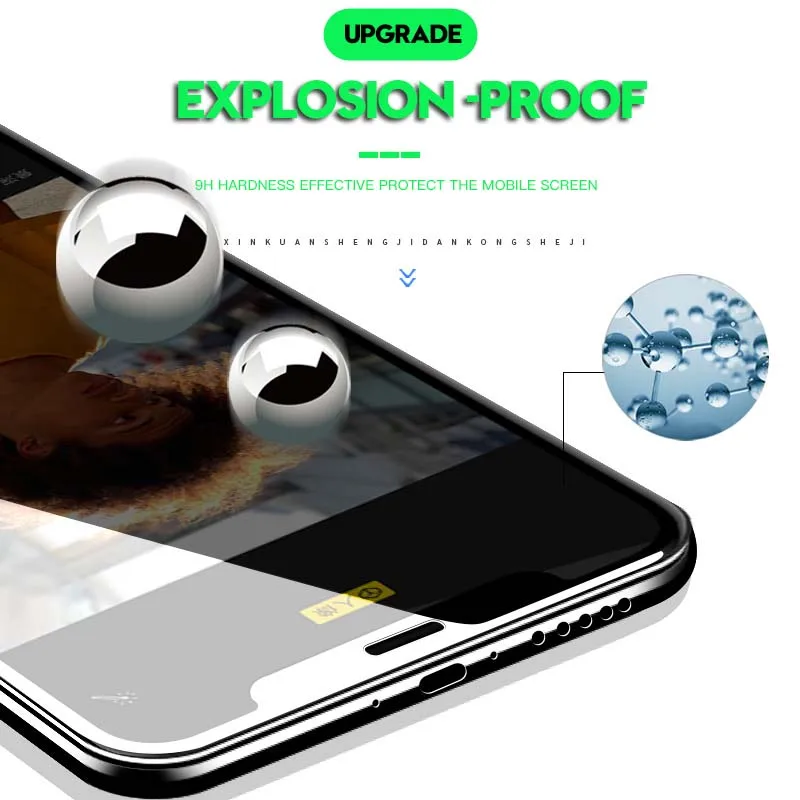 20D закаленное стекло с изогнутыми краями для iPhone 7 8 6 Plus X полная защита экрана 11 Pro