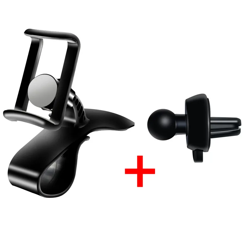 

Car Phone Holder Dashboard GPS Display Bracket Clip + Car Air Vent Mount Phone Holder for iphone x samsung xiaomi 9 huawei P30