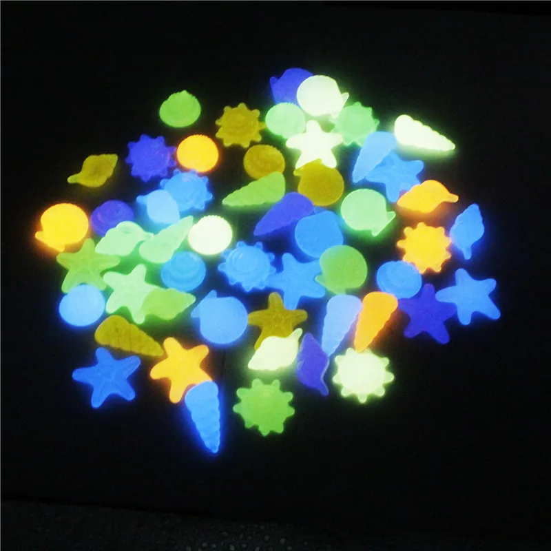 10 шт. 3D светящийся чехол Раковина Морская звезда аквариумный Аквариум Ландшафтный флуоресцентный морской жизни светится в темноте игрушки для детей