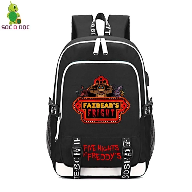 

Five Nights At Freddy's 1Multifunction Backpack Women Men USB Charging Laptop Backpack School Bags for Teenagers Travel Rucksack