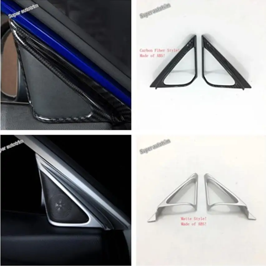 

Lapetus 2 Color Pillar A Stereo Speaker Audio Loudspeaker Sound Triangle Cover Trim ABS Fit For Honda Insight 2019
