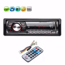 12V 1 Din 1din Car FM Radio Stereo Audio MP3 Player Auto 3.5mm AUX Music Player Support USB SD MMC Card Remote Control Autoradio