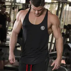 Muscleguys Марка Бодибилдинг Костюмы Фитнес Racerback Tank Top Для мужчин спортивная одежда без рукавов жилет хлопка фуфайки мышцы рубашка