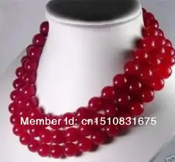 10 мм красный халцедон Цепи и ожерелье камень подарок для девочек для женщин ручной работы модные ювелирные изделия делая Дизайн День Матери