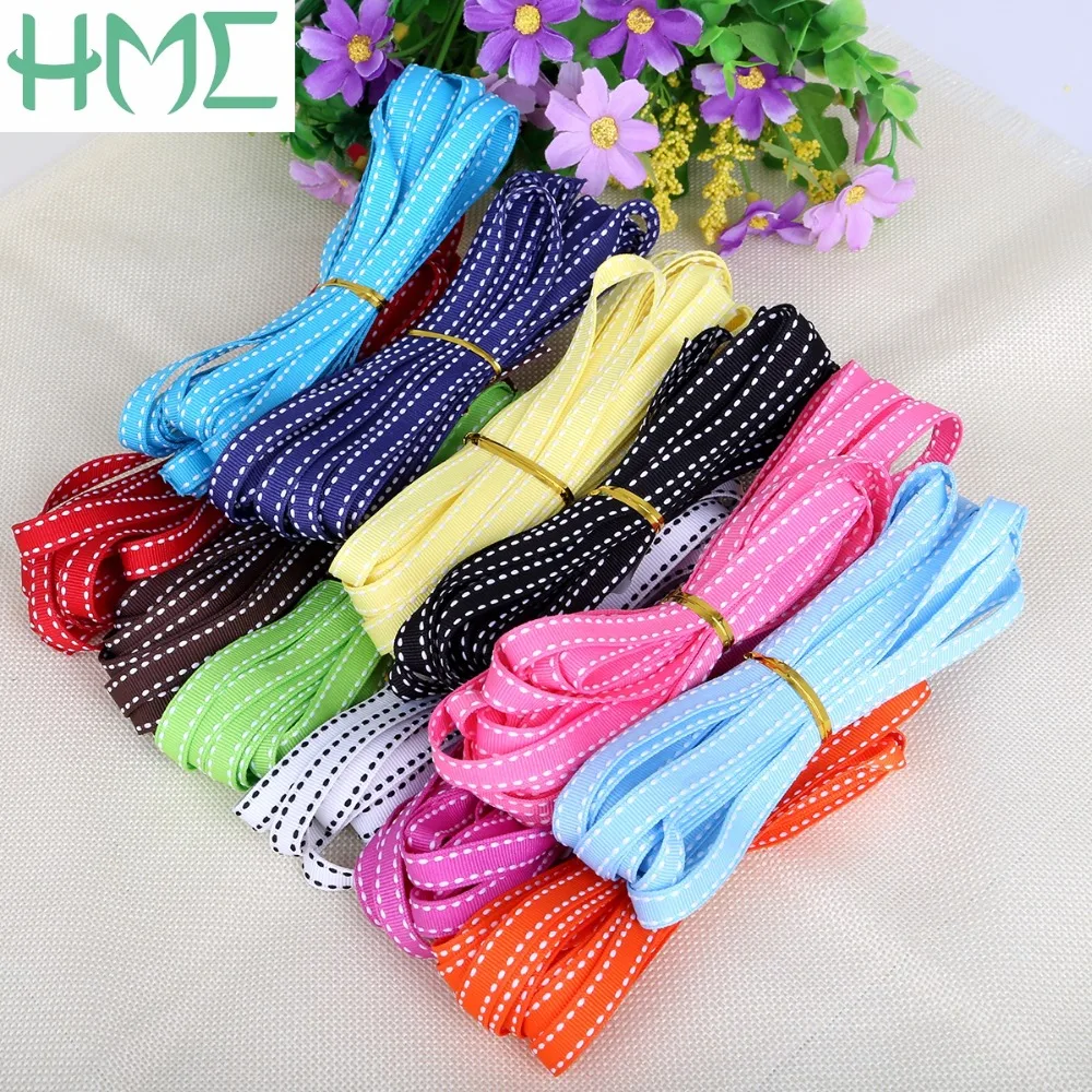 

10mm(3/8") 5yards/lot Grosgrain Ribbon DIY Decorative Aarts Crafts Printed Garment Sewing Accessories DIY Headwear Material