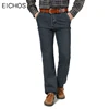 100% Cotton Fabric Jeans Men Black Blue Men Jeans Straight Denim Overalls High Waist Autumn Winter Thick Classic Trousers Men ► Photo 1/6