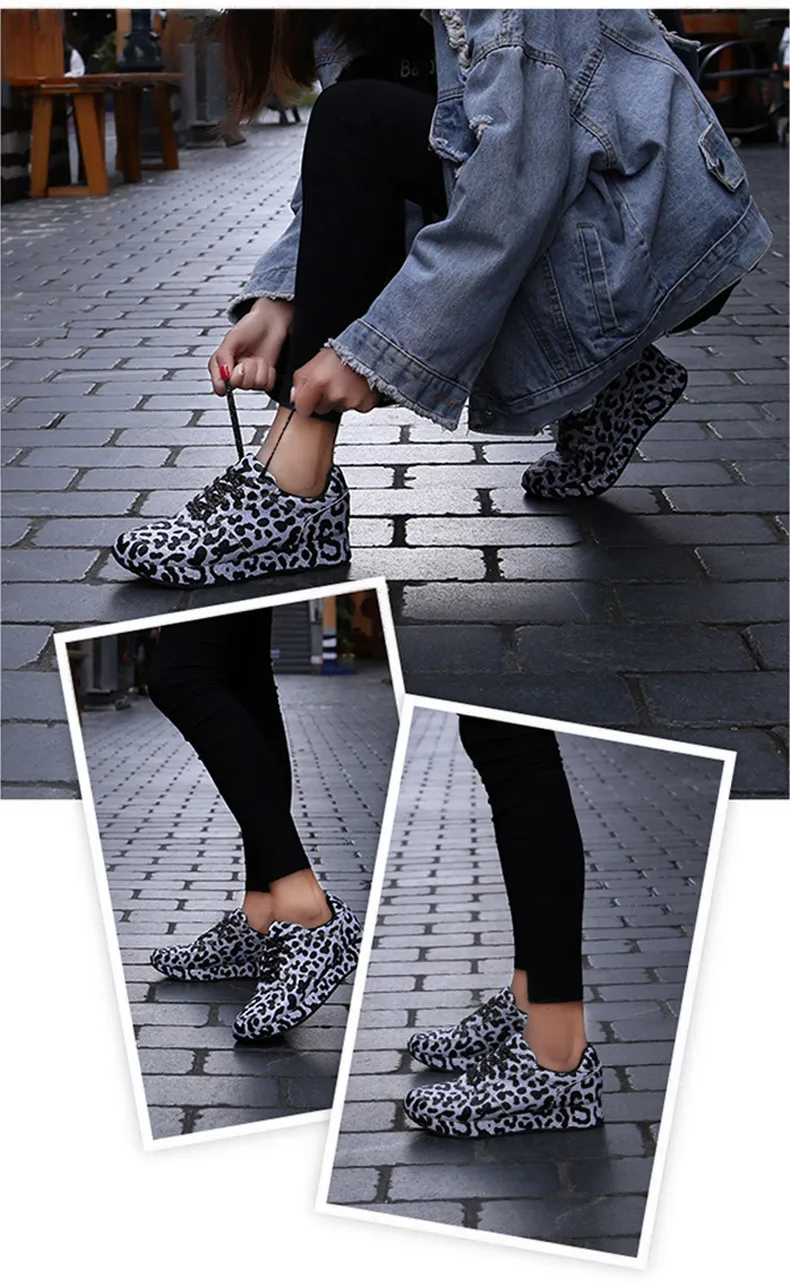 2019 Spring New sneakers women shoes fashion Leopard Woman Sneakers Leisure Platform Shoes Breathable Casual Women Shoes (7)