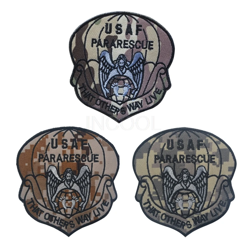 Вышитые нашивки USAF PARARESCUE патч тактические эмблемы значки вышивка для куртки