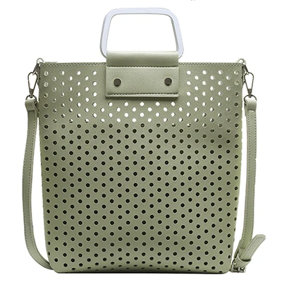 Женская сумка-мессенджер, женская кожаная сумка через плечо, маленькие сумки через плечо для женщин, сумка-мешок - Цвет: Green