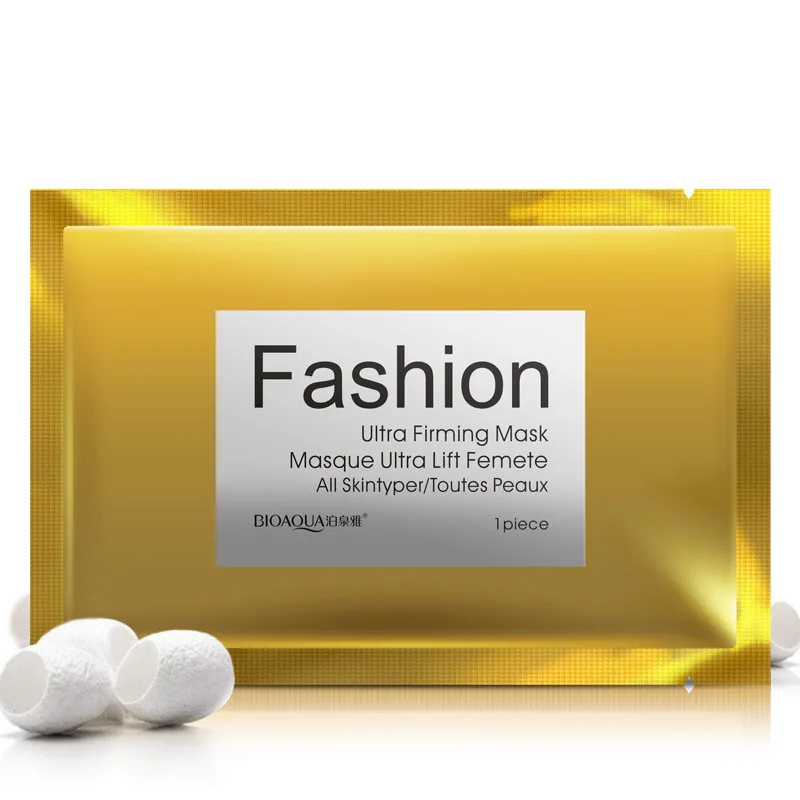 

BIOAQUA Natural Silk protein Facial mask Moisturizing Oil Control Shrink Pores Face Mask Brighten Wrapped Mask Skin Care sale