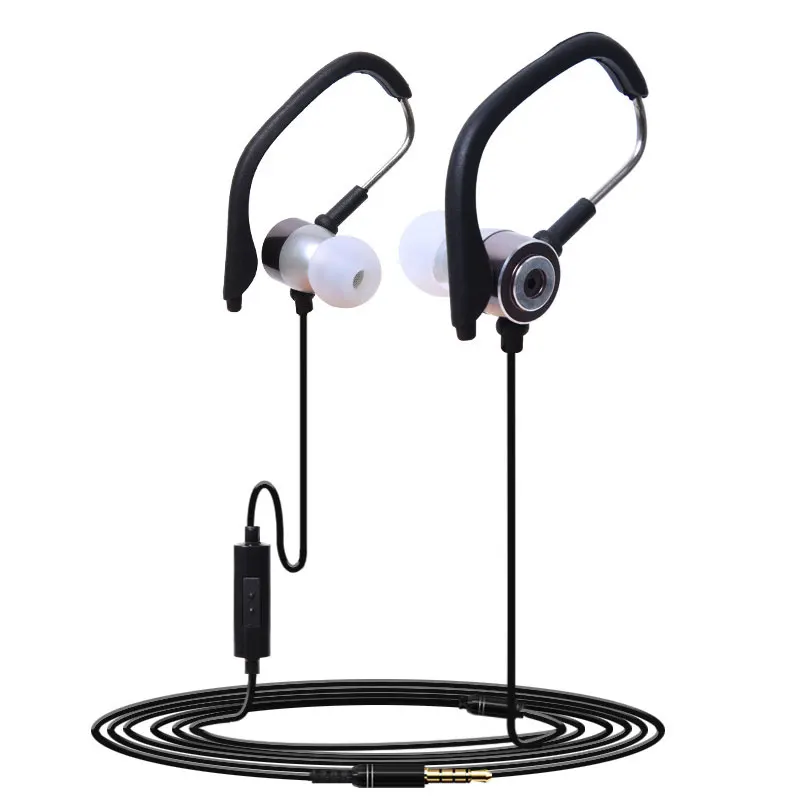 Hook Running Earphone Wired in Ear Bass earphone Sports Earphones Best Cool headset MIC earphone fone de ouvido for Smartphone