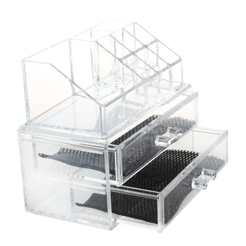 

New Clear Acrylic Makeup Lipstick Display Stand Holder Cosmetic Storage
