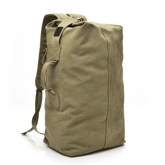 

Hiking Large Capacity Rucksack Man Travel Bag Mountaineering Backpack Male Luggage Boys Canvas Bucket Shoulder Bags