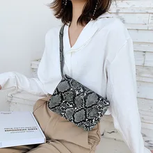 Модная сумка на грудь со змеиным принтом, высокое качество, мини сумка для девочек, сумка через плечо для женщин, сумка на пояс с змеиным принтом 090408