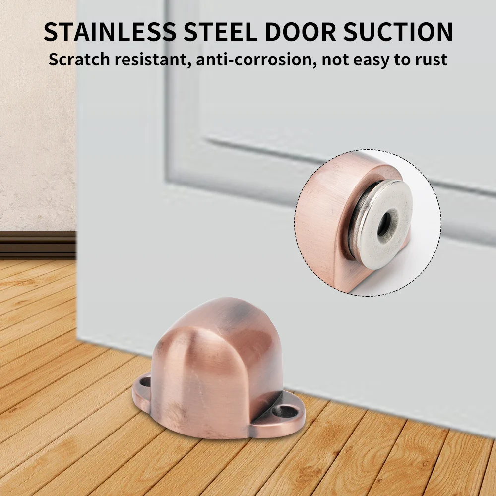 

NEW Magnetic Door Stop Stainless Steel Strong Magnet Door Stopper Suction Gate Doors Holder Hidden Doorstop Furniture Hardware