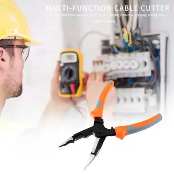 

5 in 1 Multi-functional Wire Stripper Pliers Cable Crimping Cutter Pliers Chromium Vanadium Steel Anti-slip Tiring Hand Tools