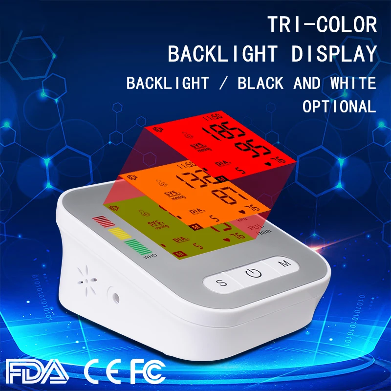 

Portable Wrist Blood Pressure Monitor Automatic LCD display Gauge Meter pulsometer Tonometer Meter for Measuring And Pulse Rate