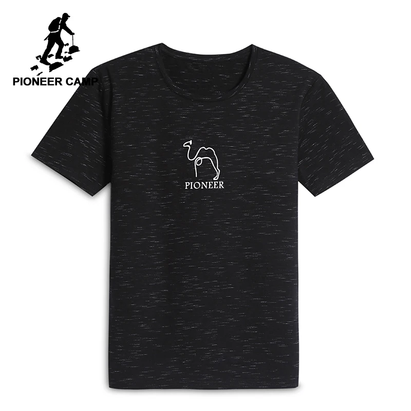 

Pioneer camp new arrival short sleeve t shirt men brand clothing camel print cotton stretch t-shirt for men tees male ADT803123