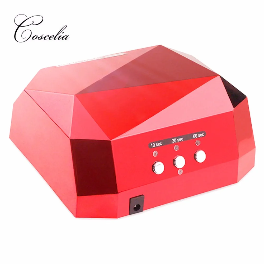 

36W Nail Dryer Lamp Nail Diamond Shaped LED Lamp Manicure Lamp for Nails Curing UV Gel Nail Polish