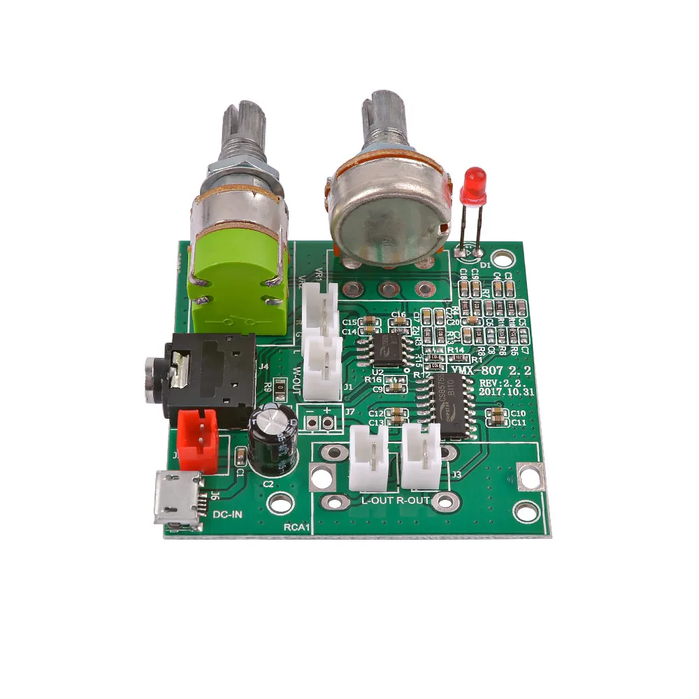 AIYIMA DC5V 20 Вт 2 1 Двухканальный аудио мини усилитель класса D 3D объемный стерео
