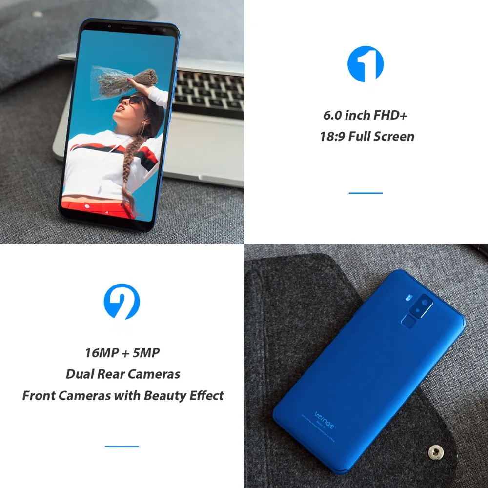 Vernee X 6.0 Inch 6200mAh 18:9 FHD Smartphone 4G LTE Cell Phone Face ID 4GB RAM 64GB ROM MTK6763 Octa Core 16.0 MP Mobile Phone Vernee X 6.0 Inch 6200mAh 18:9 FHD Smartphone 4G LTE Cell Phone Face ID 4GB RAM 64GB ROM MTK6763 Octa Core 16.0 MP Mobile Phone