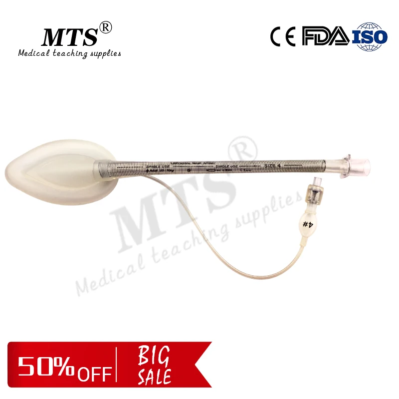 

1pcs medical Strengthen Silicone Laryngeal Mask anesthesia Spring reinforced tube to prevent distortion size 1#-5#