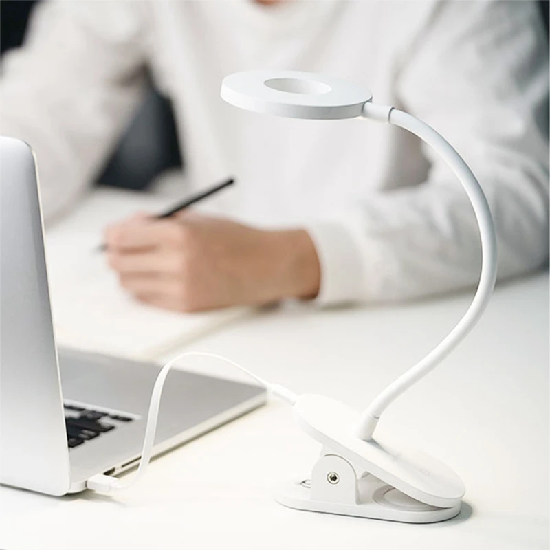 Cena Yeelight led na biurko klips lampy lampka nocna z usb akumulator 5W 360 stopni regulowany dotykowy ściemniania czytanie lampa do sypialni