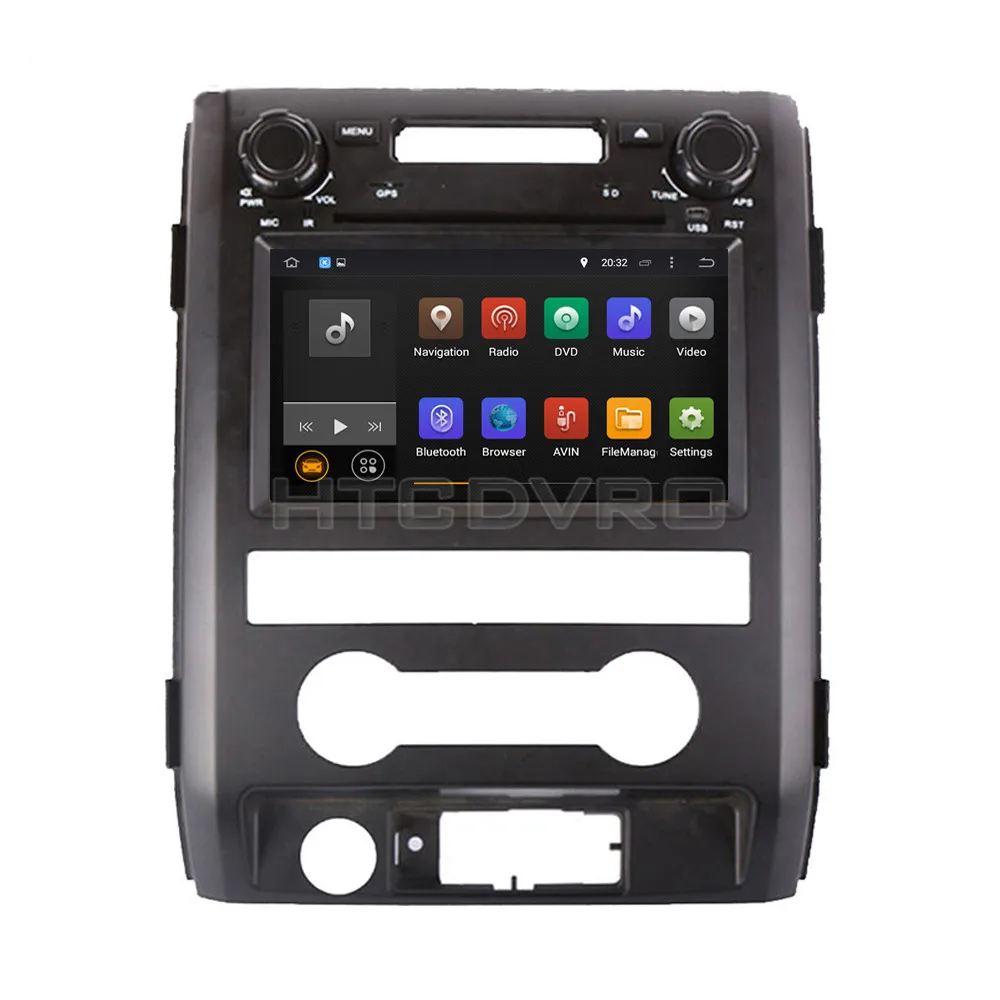 Top YMODVHT 8inch 4G Octa Core Android 9.0 7.1 Car DVD GPS for Ford F150 2009 2010 2011 2012 2013 2014 Auto RDS Radio Audio Stereo 12