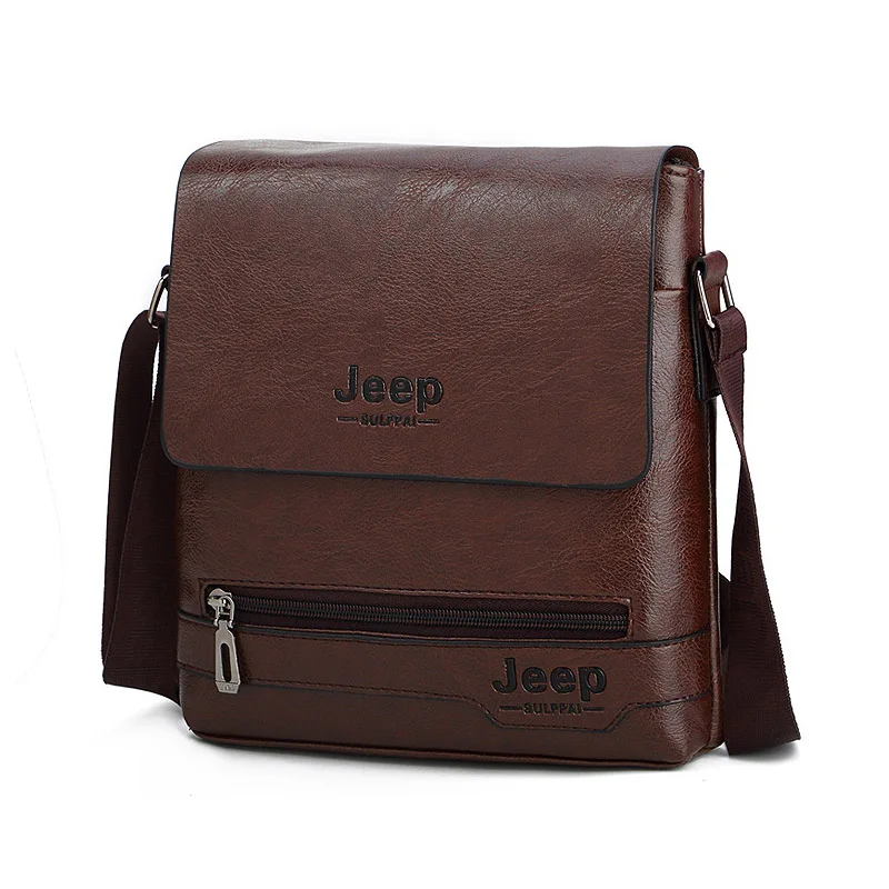 

Men's handbags SULPPAIjeep brand new fashion men's leather Messenger bag men's Messenger business bag men's shoulder bag PI842