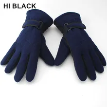 Привет черные женские и мужские теплые флисовые перчатки спортивные зимние лыжные мотоциклетные ветрозащитные теплые перчатки для катания на сноуборде и лыжах