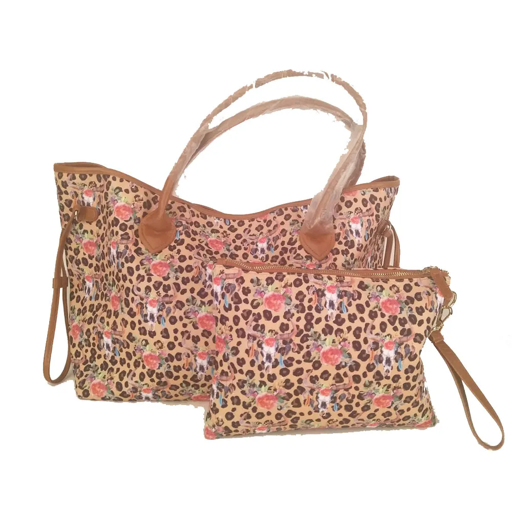 حقيبة يد فاخرة النساء حقيبة مصمم لينة قماش ليوبارد عارضة مستحضرات تجميل أزياء السيدات محفظة كبيرة المعتاد بو أعلى-حقائب بيد الفتيات