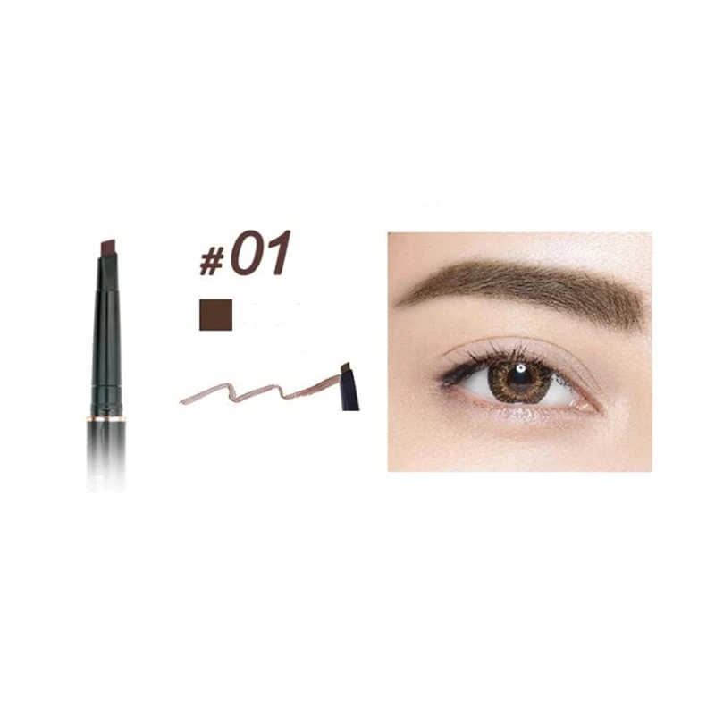 Maquillaje Natural Double-Ended Tint Eyebrow Pencil Waterproof Eyebrows Enhancer Korean Cosmetics Makeup For Women - Цвет: 01