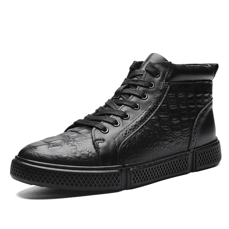 

2018 Business Casual Boots Quality Split Leather Men Shoes Fashion Male Shoes Winter Ankle Boots Male Boots Winter Men Shoes