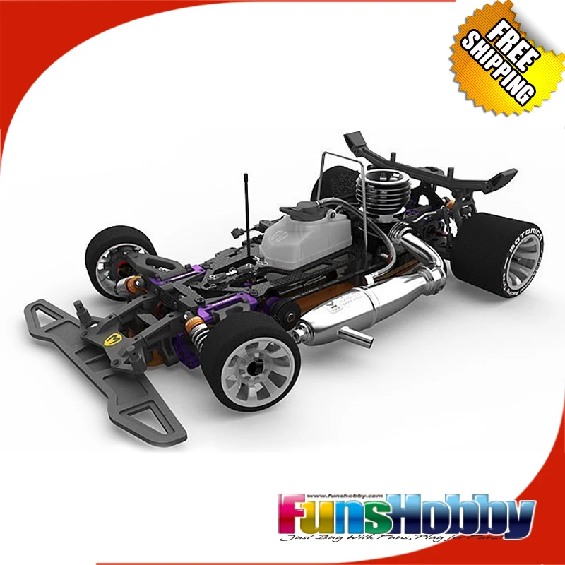 Производство италия Motonica RC Nitro Car Kit 1/8 4WD газ Мощный Гоночный автомобиль на дороге