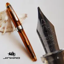 Перьевая ручка Jinhao 992 Тонкое Перо прозрачный коричневый черный синий зеленый серый белый красный 11 цветов на выбор канцелярские принадлежности