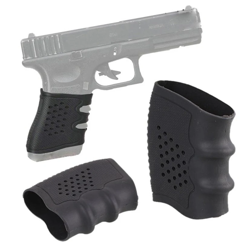 

Tactical Slip On Rubber Cover Hand Grip Glove Anti Slip Sleeve For Pistol Handle Airsoft Hunting Accessories
