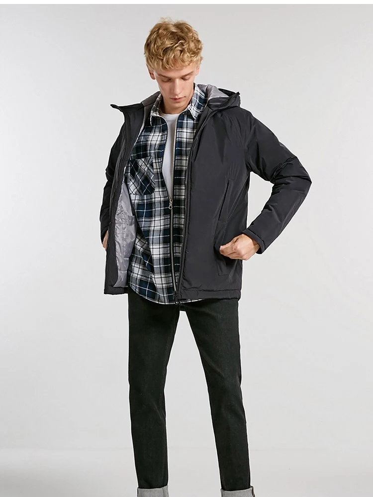 JackJones, Мужская парка с капюшоном, пальто, длинная стеганая куртка, пальто, модная мужская одежда 218309529