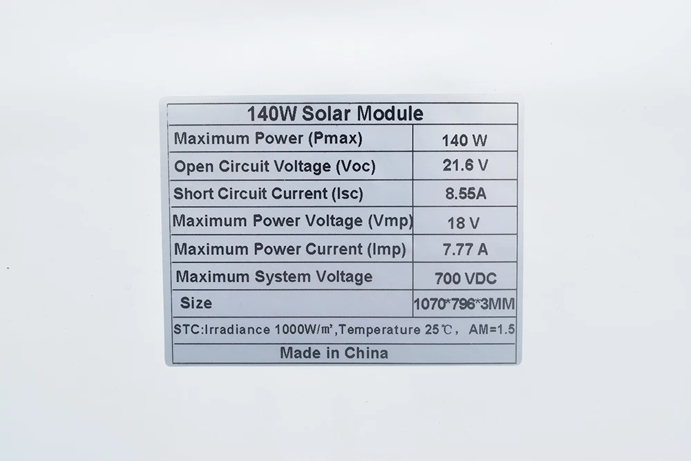 solar 140w