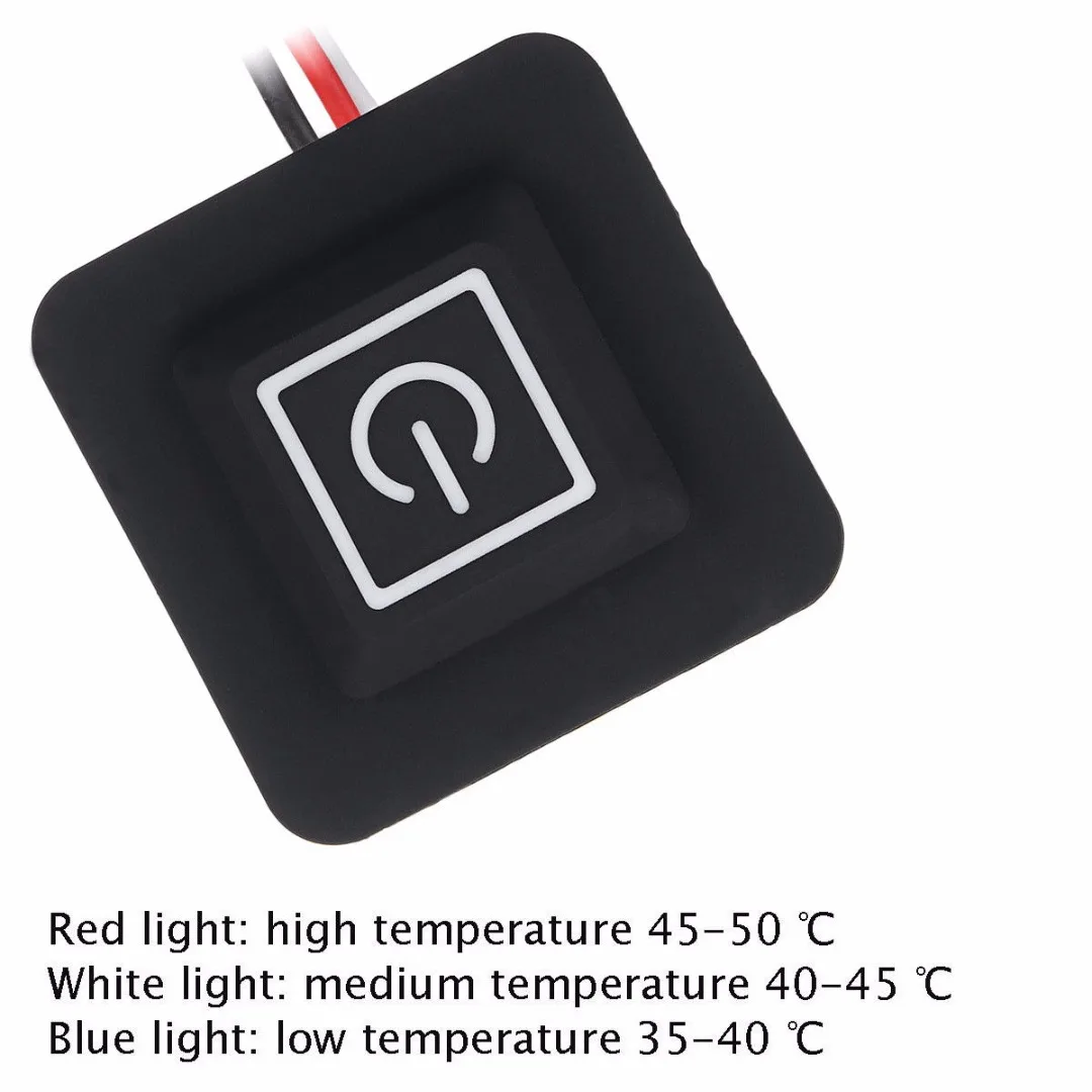 1 Set Black Electric Heating Pad Thermal Clothes Heated Jacket Mobile Warming Gear