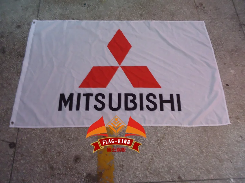 MITSUBISHI car racing team flag,MITSUBISHI car club banner,90*150CM