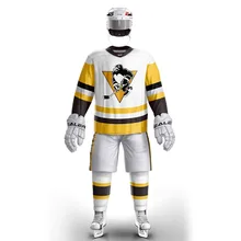 Хан утка Питтсбург Пингвин на льду хоккейный свитер s тренировочный костюм Индивидуальные