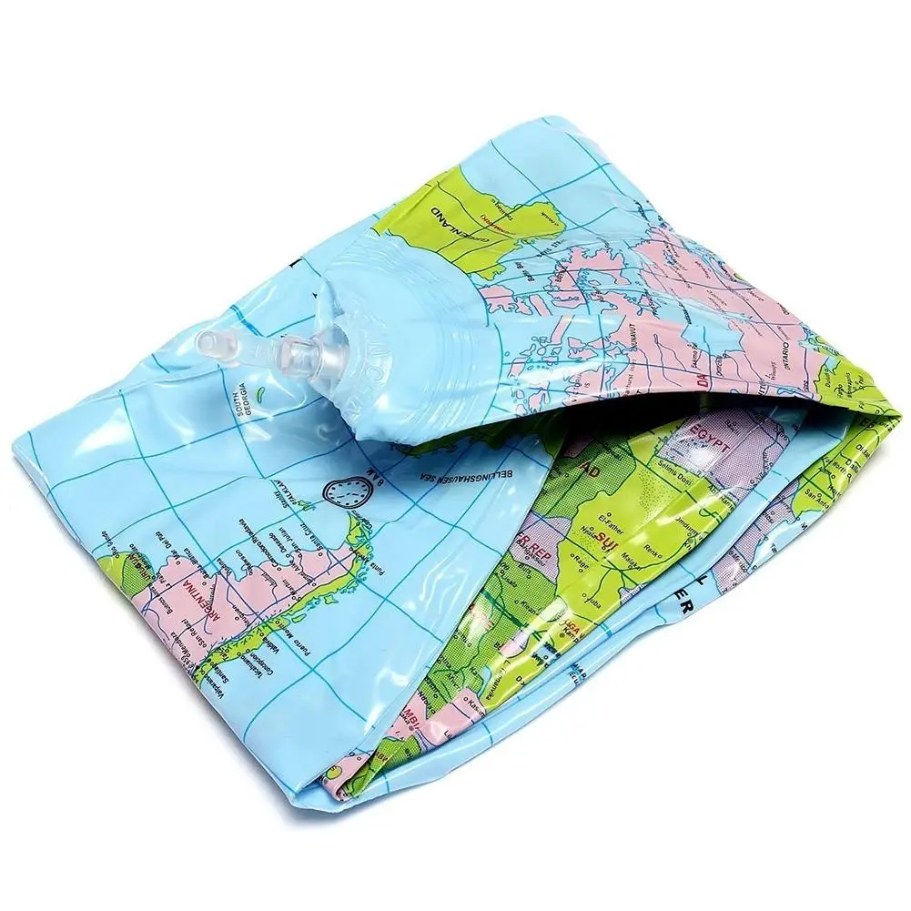  40CM Inflatable Map Balloon Beach Ball World Globe Teach Education Geography Toy - 33020229092