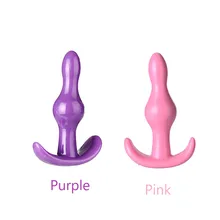 For Gay, unisex Anal Plug Jelly Toys Real Skin Feeling Adult Sex Toys Sex Products Butt Plug Juguetes for Men Women 2 Colors