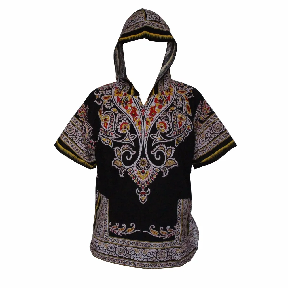 Dashikiage мужские хипстерские африканские Swag Dashiki Модные свободные традиционные длинные толстовки с капюшоном