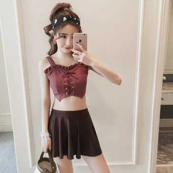 

High quality new swimsuit ladies sexy three-piece suit suit swimsuit beach swimwear sportswear swimsuit Kasuotang panlangoy