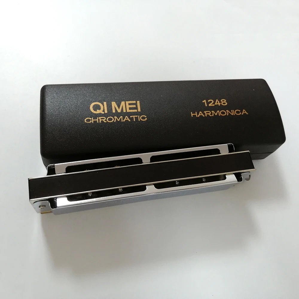 Qimei 12 отверстий Хроматическая Губная гармошка инструменты для рта