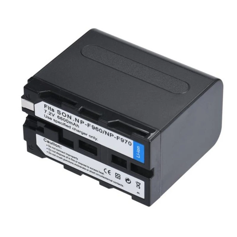 

6600mAH rechargeable Li-po Batteries with Charger for Sony F970 F960 F930 Cameras Battery for LED Flash Lights